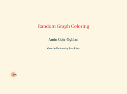 Random Graph Coloring
