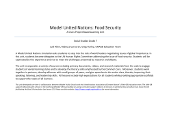 MUN - Food Security Overview