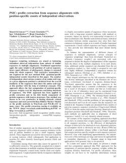 PSIC: profile extraction from sequence alignments with position