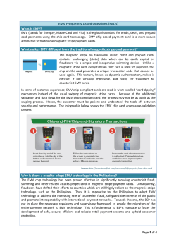 EMV Frequently Asked Questions (FAQs)