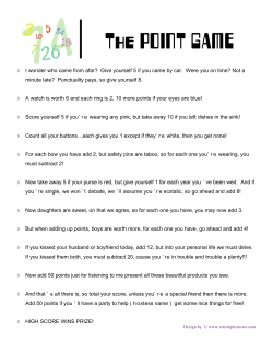 The POINT GAME