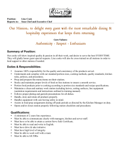 Line Cook - Robin`s Restaurant