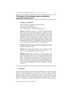 The impact of the strategy maps on balanced scorecard