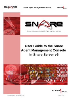 User Guide to the Snare Agent Management