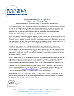 Social Security Optimal Choice