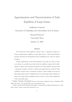Approximation and Characterization of Nash Equilibria of Large