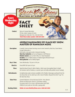 fact sheet - Slack Key Show