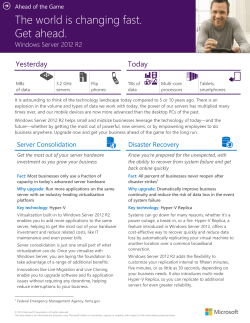 Ahead of the Game ThP Why Upgrade to WS 2012
