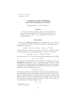 A NORMAL FORM THEOREM AROUND