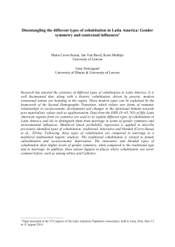 Disentangling the different types of cohabitation in Latin America