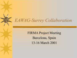 EAWAG-Surrey Collaboration - Centre for Policy Modelling