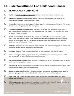 St. Jude Walk/Run to End Childhood Cancer