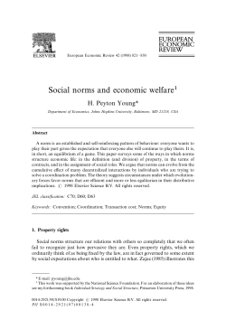 Social norms and economic welfare