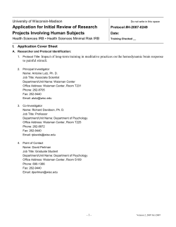 C. Subject population and recruitment