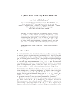 Ciphers with Arbitrary Finite Domains
