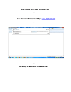 how to install odin diet in your computer Go to the internet explorer