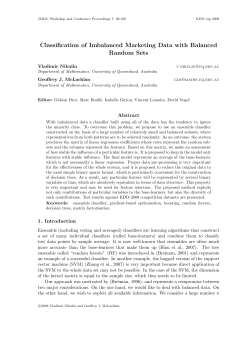 Classification of Imbalanced Marketing Data with Balanced Random