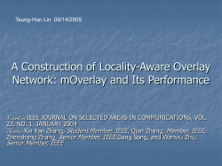 A Construction of Locality-Aware Overlay Network