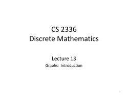 CS 2336 Discrete Mathematics