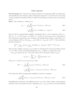 Online Appendix Proof of Lemma A.1. The proof uses similar