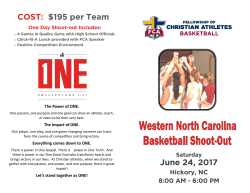 June 24, 2017 COST: $195 per Team