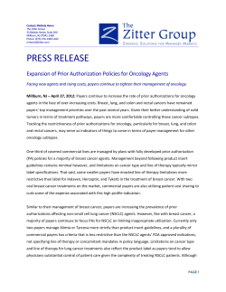 Contact: Lee Goldberg - Zitter Health Insights