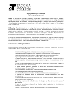 Admin and Professional Performance