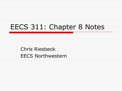 Notes on Weiss, Chapter 8