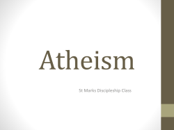 Atheism - St. Mark &ndash; DC