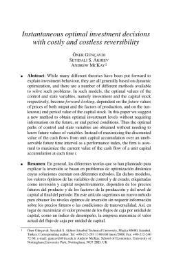 Instantaneous optimal investment decisions with costly and costless