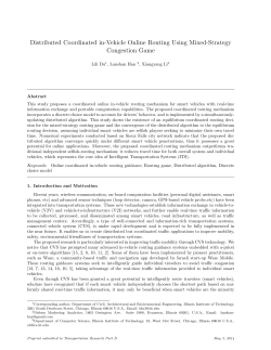 Distributed Coordinated in-Vehicle Online Routing Using Mixed