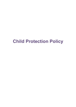Child Protection Policy 2016