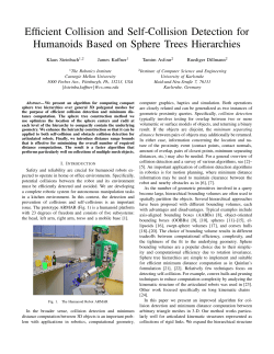 Efficient Collision and Self-Collision Detection for Humanoids Based