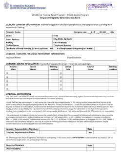 Employer Eligibility Determination Form