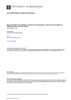 Group selection, kin selection, altruism and cooperation