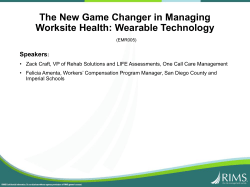 The New Game Changer in Managing Worksite Health