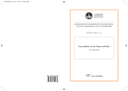 Externalities in the Edgeworth Box - Dipartimenti