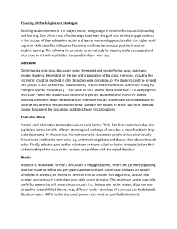 Teaching Methods and Strategies