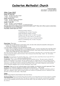 Notices 25-6-17 Word file - Darlington Methodist Circuit