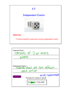 6.2 Independent Events