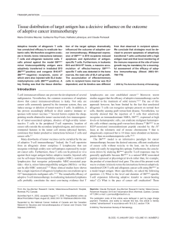 Tissue distribution of target antigen has a decisive