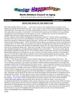 COA Newsletter July-August 2017