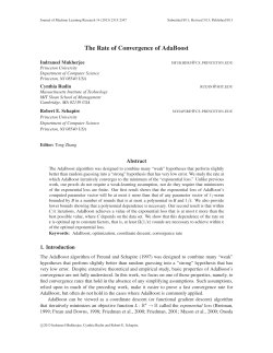 The Rate of Convergence of AdaBoost