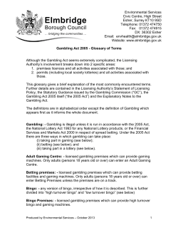 glossary of terms - Elmbridge Borough Council