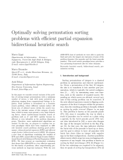 Optimally solving permutation sorting problems with - LIA