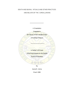 DEATH AND BURIAL RITUALS AND OTHER PRACTICES AND