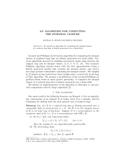 An algorithm for computing the integral closure