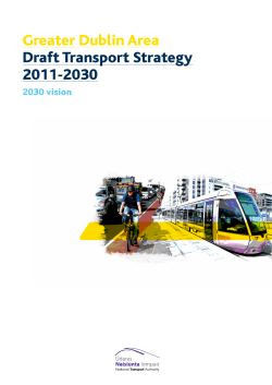 Greater Dublin Area Draft Transport Strategy 2011-2030