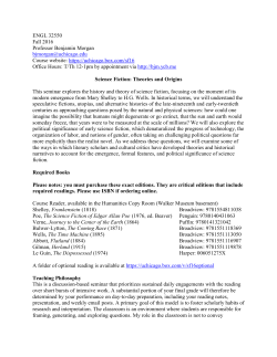 Science Fiction: Theories and Origins