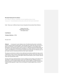 Document hash proof of existence